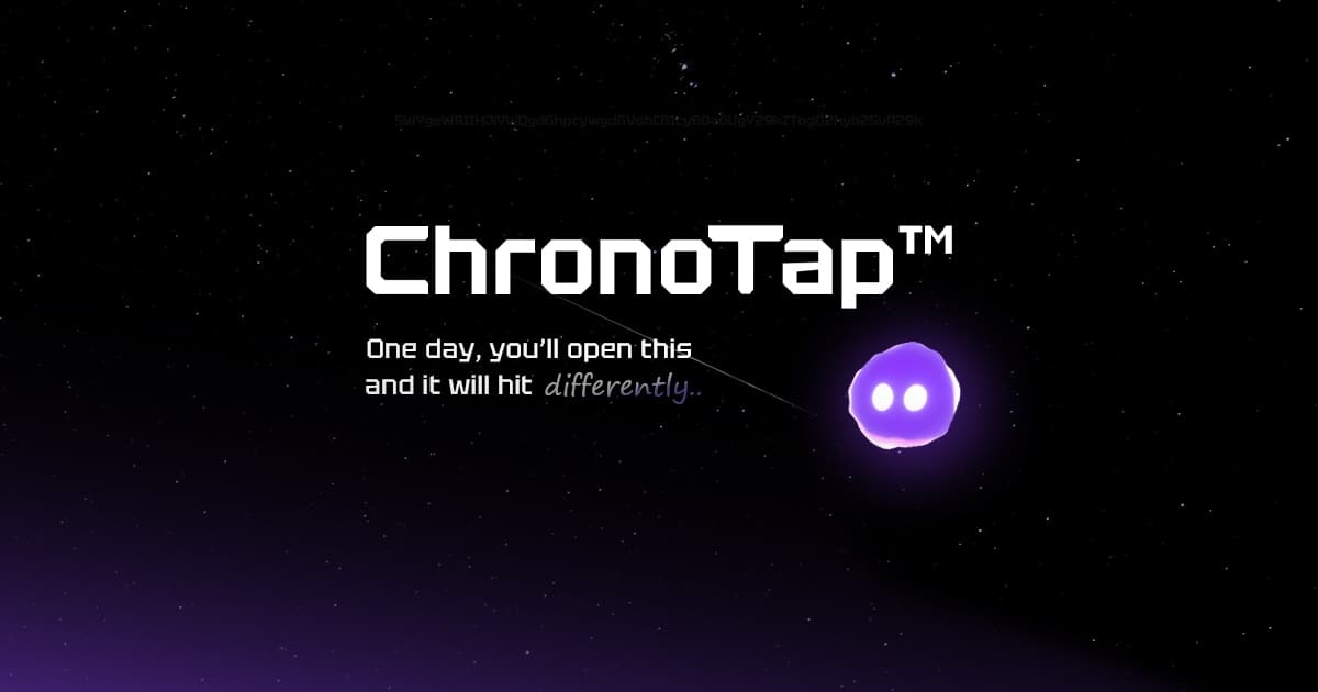 Соціальний банер ChronoTap